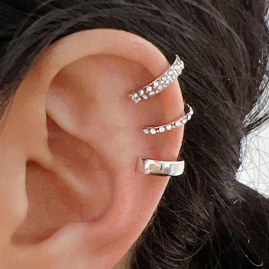 Fashion Jewelry Gold and Silver Color: No Piercing Required
