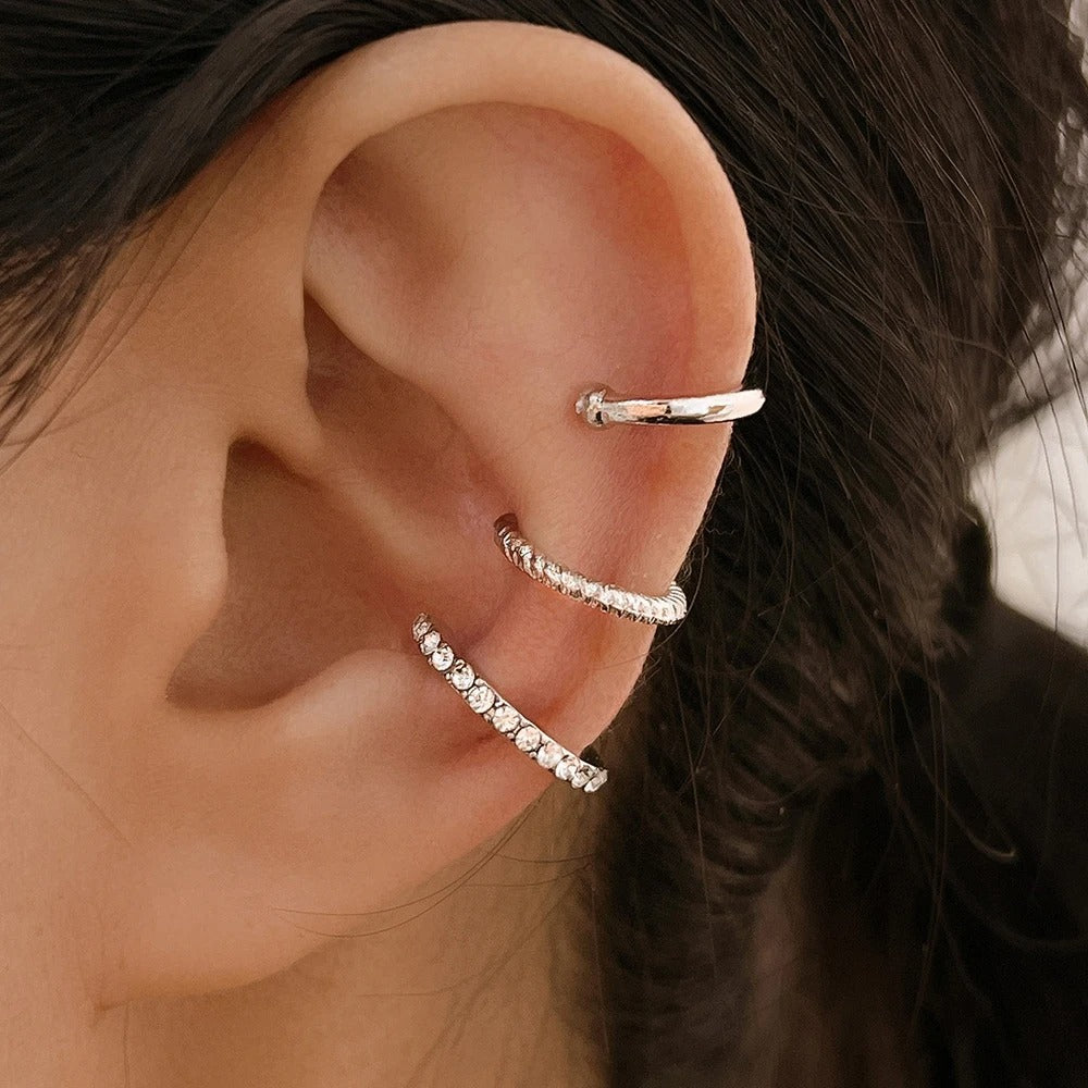 Fashion Jewelry Gold and Silver Color: No Piercing Required